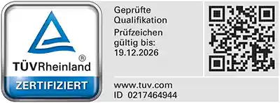 TÜV Rheinland geprüfter Reinigungsbetrieb – Kiendl Dienstleistungen